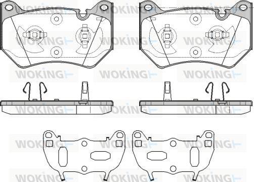 Woking P19393.10 - Kit pastiglie freno, Freno a disco autozon.pro