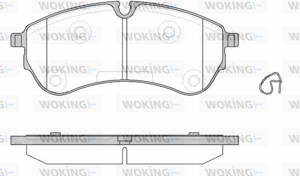 Woking P19303.00 - Kit pastiglie freno, Freno a disco autozon.pro