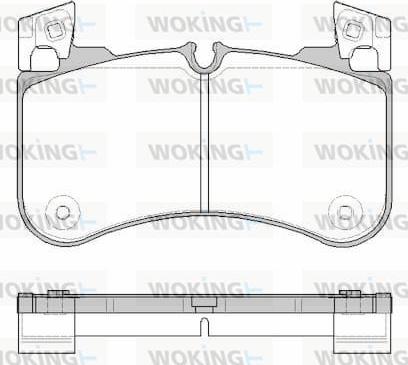 Woking P19313.00 - Kit pastiglie freno, Freno a disco autozon.pro