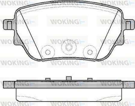 Woking P19383.00 - Kit pastiglie freno, Freno a disco autozon.pro