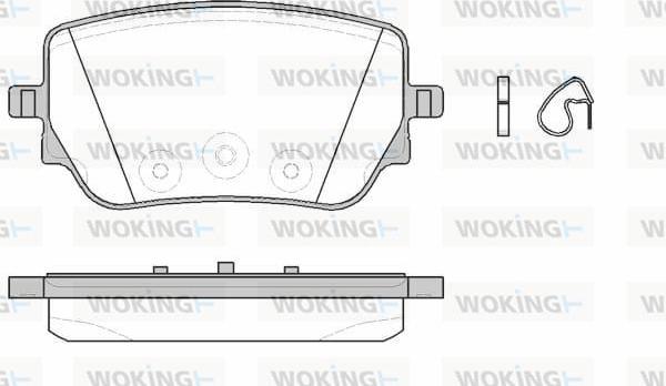 Woking P1929300 - Kit pastiglie freno, Freno a disco autozon.pro