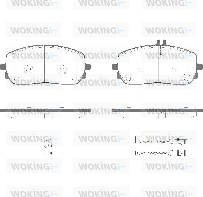 Woking P19263.02 - Kit pastiglie freno, Freno a disco autozon.pro