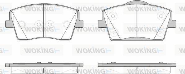 Woking P19233.00 - Kit pastiglie freno, Freno a disco autozon.pro