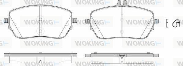 Woking P19273.00 - Kit pastiglie freno, Freno a disco autozon.pro