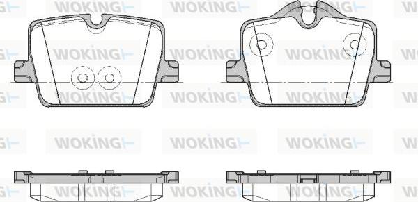 Woking P19743.00 - Kit pastiglie freno, Freno a disco autozon.pro