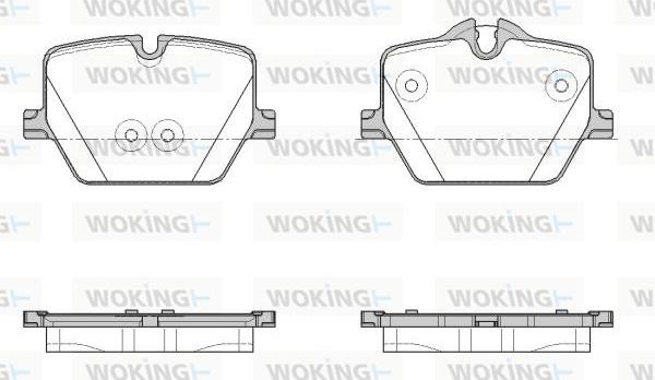 Woking P19753.00 - Kit pastiglie freno, Freno a disco autozon.pro