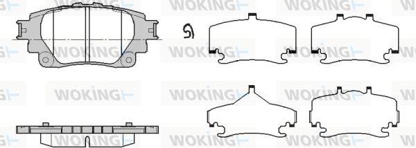 Woking P19713.00 - Kit pastiglie freno, Freno a disco autozon.pro