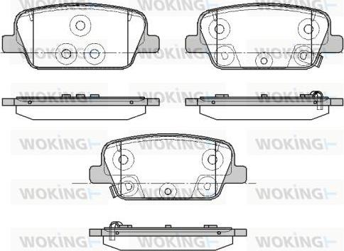 Woking P19783.02 - Kit pastiglie freno, Freno a disco autozon.pro