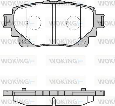 Woking P19723.00 - Kit pastiglie freno, Freno a disco autozon.pro