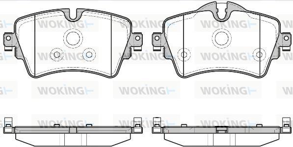 Woking P14993.08 - Kit pastiglie freno, Freno a disco autozon.pro