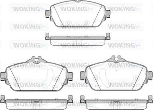 Woking P14923.08 - Kit pastiglie freno, Freno a disco autozon.pro