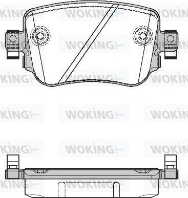 Woking P14493.08 - Kit pastiglie freno, Freno a disco autozon.pro