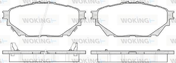 Woking P14443.04 - Kit pastiglie freno, Freno a disco autozon.pro