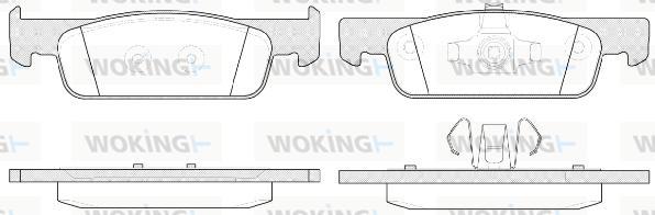 Woking P14403.00 - Kit pastiglie freno, Freno a disco autozon.pro