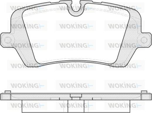 Woking P14413.00 - Kit pastiglie freno, Freno a disco autozon.pro