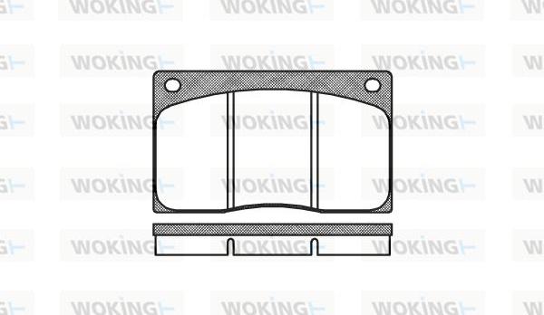 Woking P1443.00 - Kit pastiglie freno, Freno a disco autozon.pro