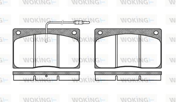 Woking P1443.02 - Kit pastiglie freno, Freno a disco autozon.pro