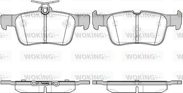 Woking P14513.42 - Kit pastiglie freno, Freno a disco autozon.pro