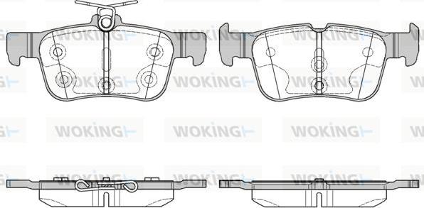 Woking P14513.00 - Kit pastiglie freno, Freno a disco autozon.pro