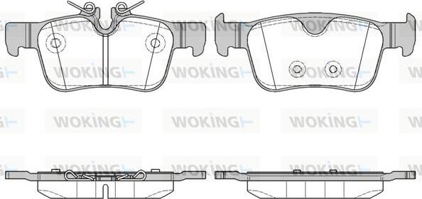 Woking P14513.10 - Kit pastiglie freno, Freno a disco autozon.pro