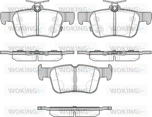 Woking P14513.12 - Kit pastiglie freno, Freno a disco autozon.pro