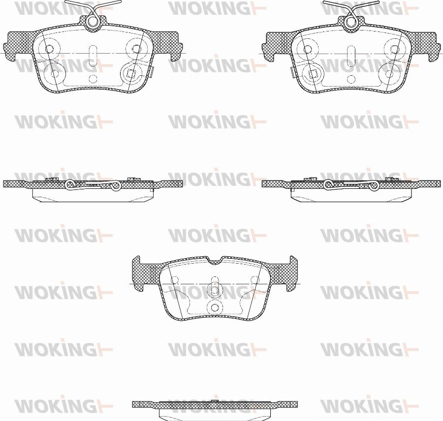 Woking P14513.28 - Kit pastiglie freno, Freno a disco autozon.pro