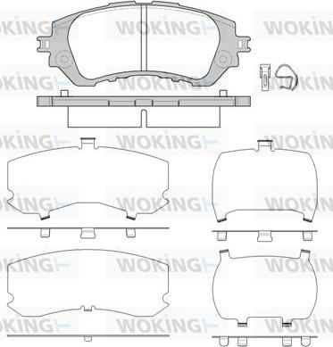 Woking P14583.00 - Kit pastiglie freno, Freno a disco autozon.pro