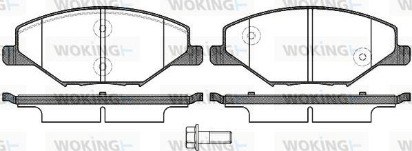 Woking P14533.00 - Kit pastiglie freno, Freno a disco autozon.pro