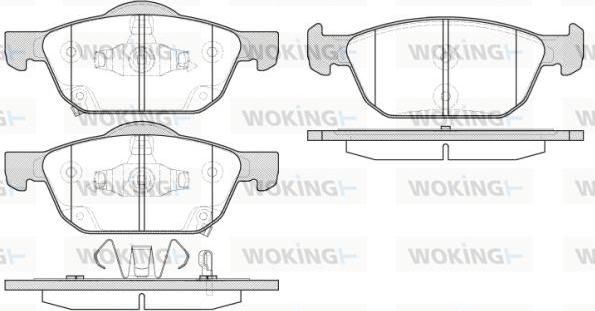 Woking P14523.02 - Kit pastiglie freno, Freno a disco autozon.pro