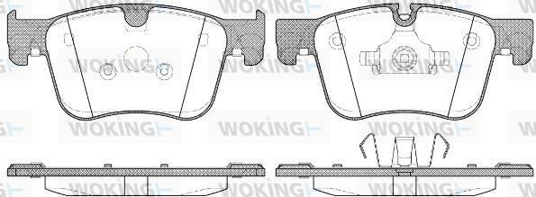 Woking P14603.00 - Kit pastiglie freno, Freno a disco autozon.pro