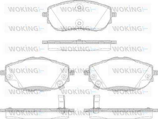 Woking P14613.02 - Kit pastiglie freno, Freno a disco autozon.pro