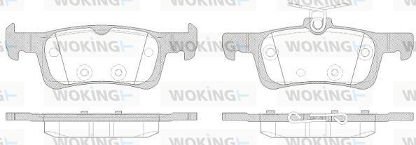 Woking P14633.00 - Kit pastiglie freno, Freno a disco autozon.pro