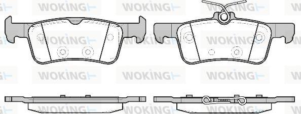 Woking P14633.20 - Kit pastiglie freno, Freno a disco autozon.pro