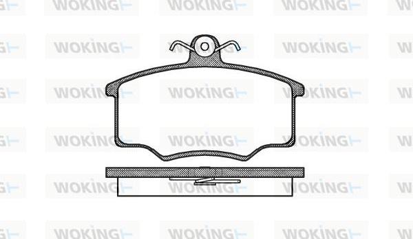 Woking P1463.20 - Kit pastiglie freno, Freno a disco autozon.pro