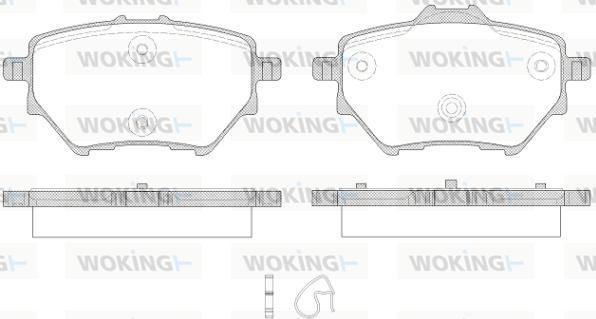 Woking P14623.00 - Kit pastiglie freno, Freno a disco autozon.pro