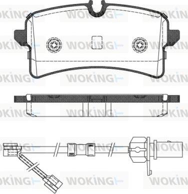 Woking P14053.02 - Kit pastiglie freno, Freno a disco autozon.pro