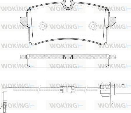 Woking P14053.12 - Kit pastiglie freno, Freno a disco autozon.pro