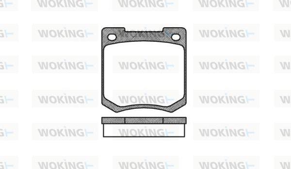 Woking P1403.00 - Kit pastiglie freno, Freno a disco autozon.pro