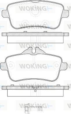 Woking P14033.00 - Kit pastiglie freno, Freno a disco autozon.pro