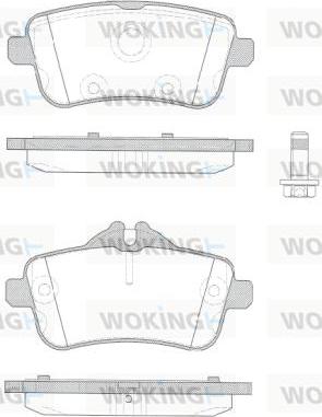 Woking P14033.10 - Kit pastiglie freno, Freno a disco autozon.pro