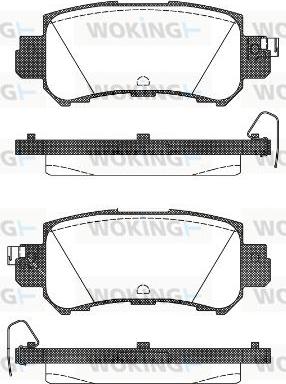 Woking P14073.00 - Kit pastiglie freno, Freno a disco autozon.pro