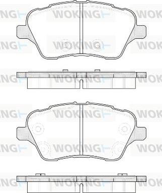 Woking P14143.00 - Kit pastiglie freno, Freno a disco autozon.pro