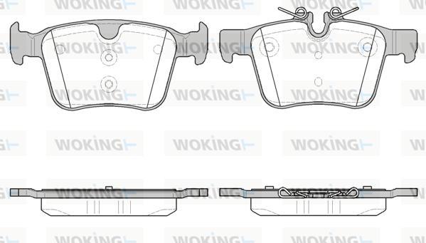 Woking P14163.40 - Kit pastiglie freno, Freno a disco autozon.pro