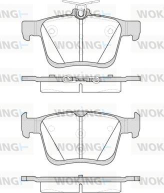 Woking P14163.00 - Kit pastiglie freno, Freno a disco autozon.pro