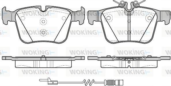 Woking P14163.20 - Kit pastiglie freno, Freno a disco autozon.pro