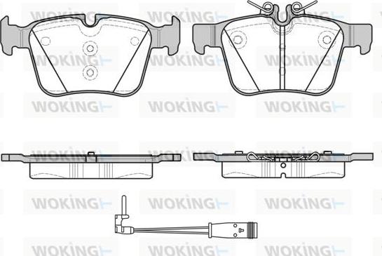 Woking P14163.21 - Kit pastiglie freno, Freno a disco autozon.pro