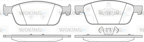 Woking P14103.10 - Kit pastiglie freno, Freno a disco autozon.pro