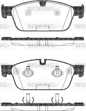 Woking P14113.00 - Kit pastiglie freno, Freno a disco autozon.pro