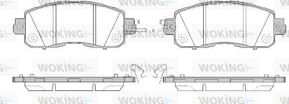 Woking P14173.04 - Kit pastiglie freno, Freno a disco autozon.pro