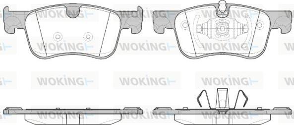 Woking P14803.00 - Kit pastiglie freno, Freno a disco autozon.pro